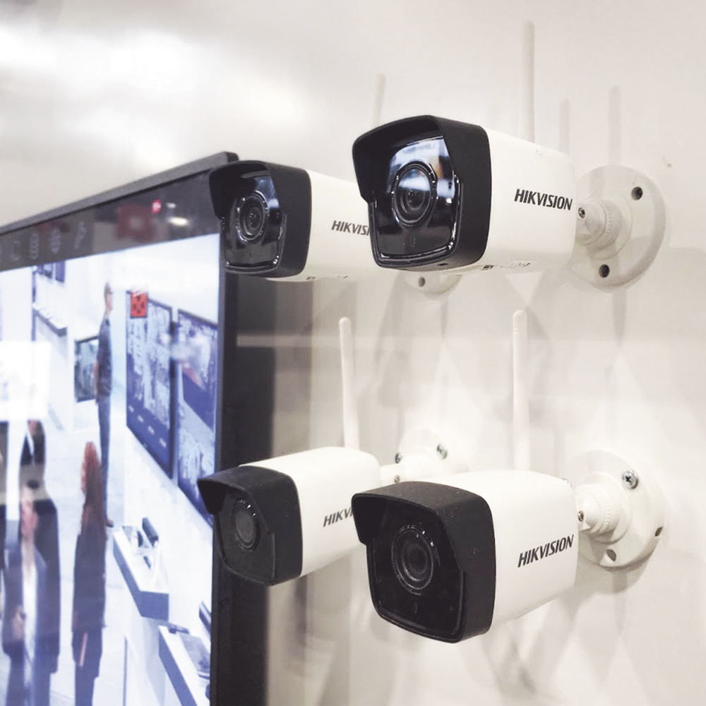 Cámara de videovigilancia en exterior